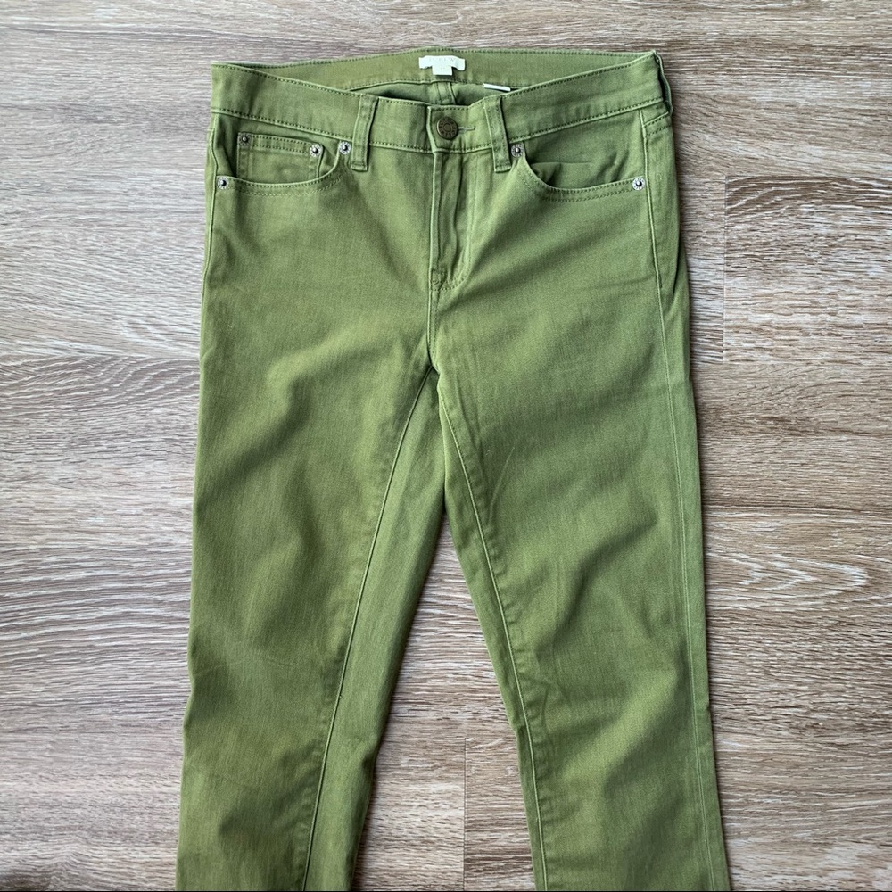 J. Crew Olive Green Skinny Jeans - Picture 2 of 3